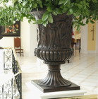 Medici Vase and Borghese Vase - lost wax bronze casting - Yetman Hotel, Lisbon, Portugal